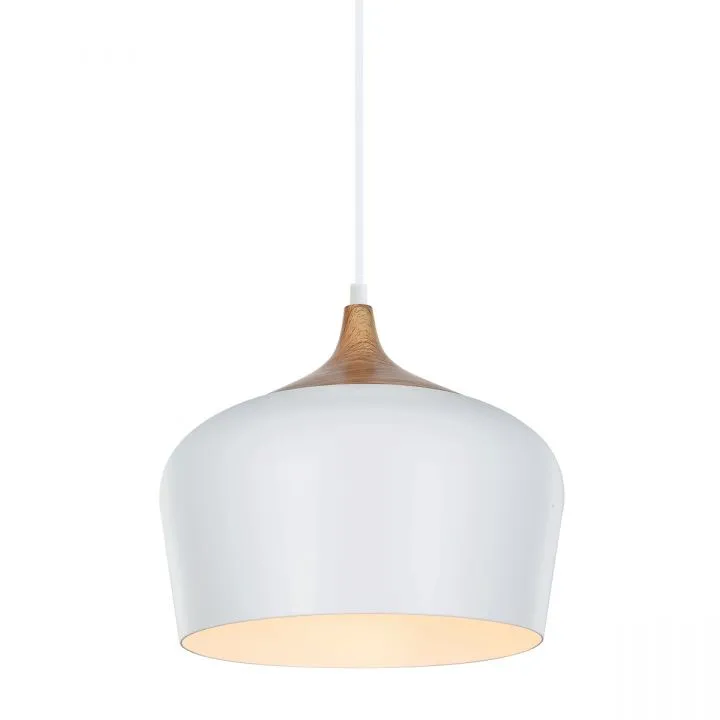 Britta, nowoczesna lampa wisząca, biała, E27, MDM-2681/1M W
